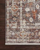 Loloi Bonney Collection - Traditional Power Loomed Rug in Charcoal & Spice (BNY-07)
