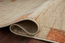 Loloi II Bowery Collection - Contemporary Power Loomed Rug in Tangerine & Taupe (BOW-02)