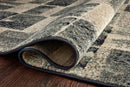Loloi II Bowery Collection - Contemporary Power Loomed Rug in Storm & Sand (BOW-03)