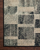 Loloi II Bowery Collection - Contemporary Power Loomed Rug in Storm & Sand (BOW-03)