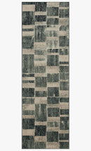 Loloi II Bowery Collection - Contemporary Power Loomed Rug in Storm & Sand (BOW-03)