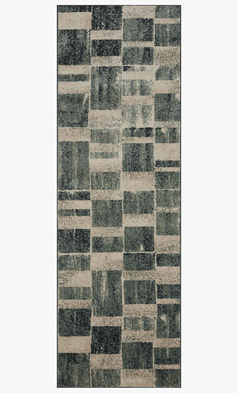 Loloi II Bowery Collection - Contemporary Power Loomed Rug in Storm & Sand (BOW-03)