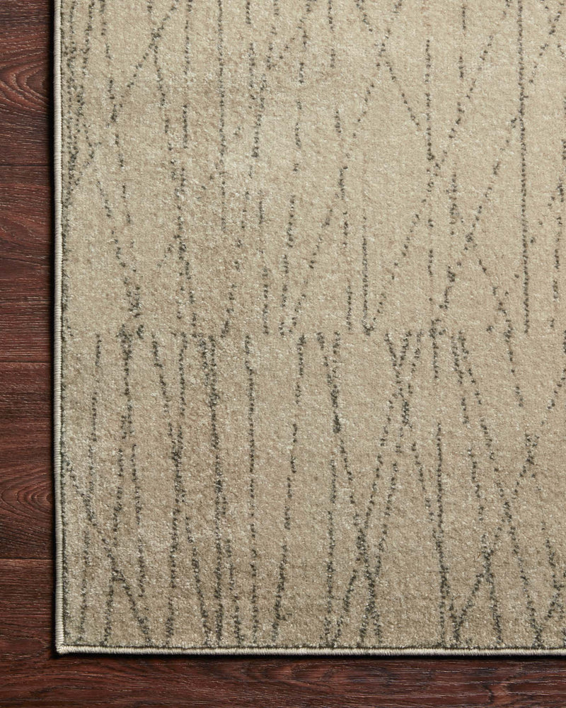 Loloi II Bowery Collection - Contemporary Power Loomed Rug in Beige & Pepper (BOW-05)