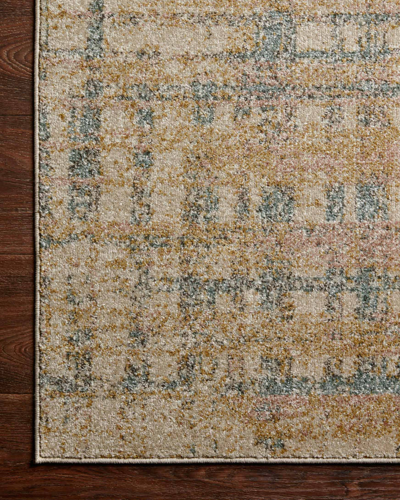 Loloi II Bowery Collection - Contemporary Power Loomed Rug in Beige (BOW-07)