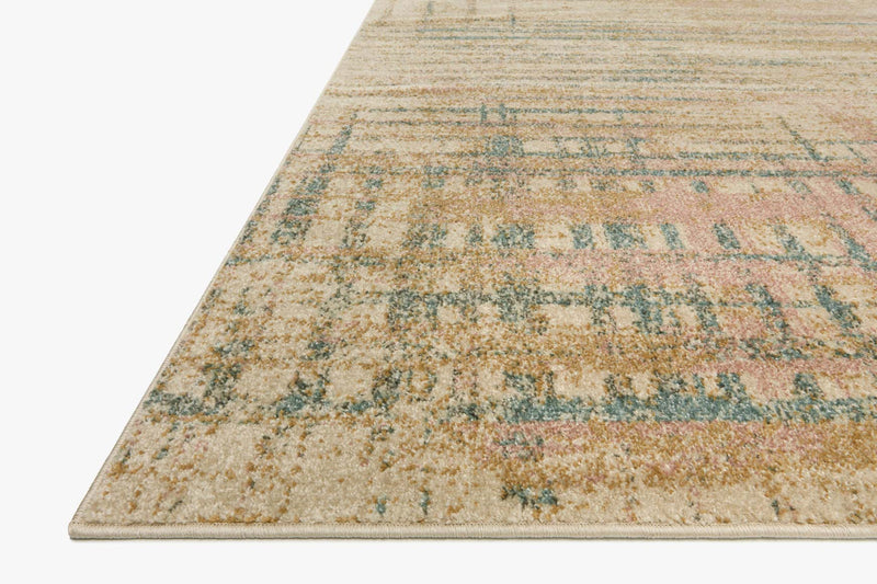 Loloi II Bowery Collection - Contemporary Power Loomed Rug in Beige & Multi (BOW-07)
