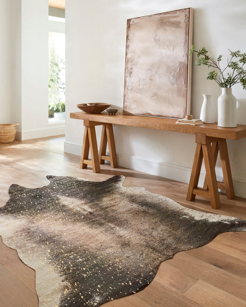 Loloi II Bryce Collection - Contemporary Power Loomed Rug in Mocha & Gold (BZ-04)