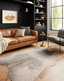 Loloi II Bryce Collection - Contemporary Power Loomed Rug in Pewter & Gold (BZ-07)