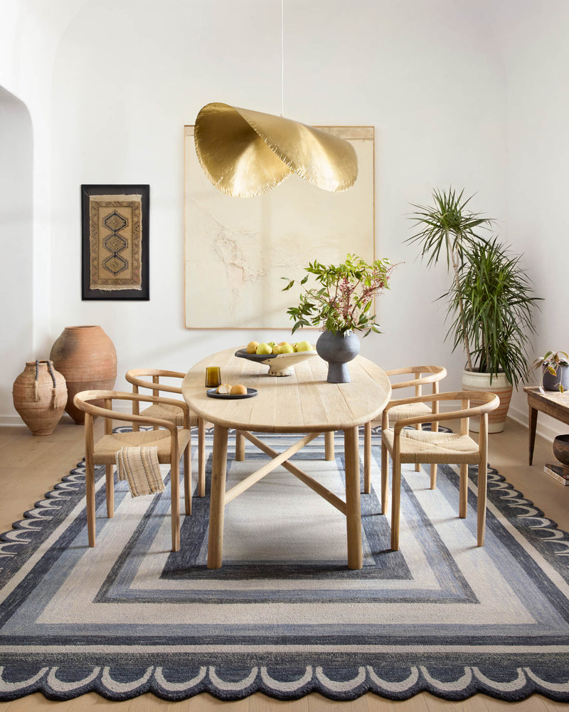 Justina Blakeney x Loloi Buena Onda Collection - Contemporary Hooked Rug in Denim & Charcoal (BUE-02)