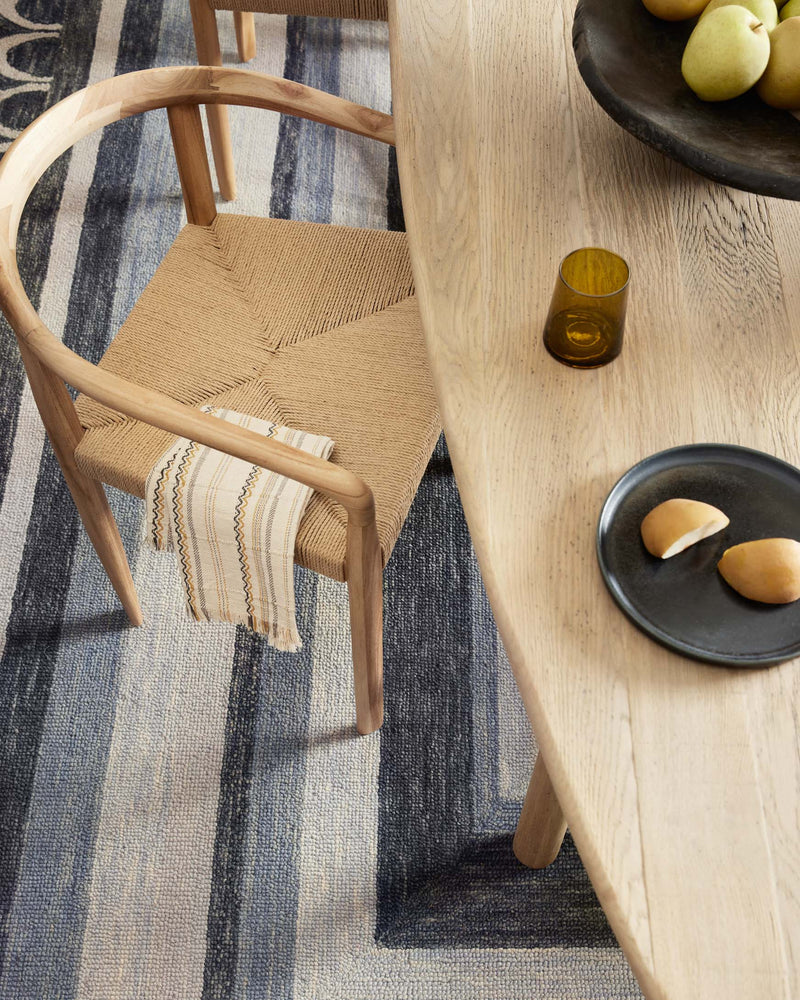 Justina Blakeney x Loloi Buena Onda Collection - Contemporary Hooked Rug in Denim & Charcoal (BUE-02)