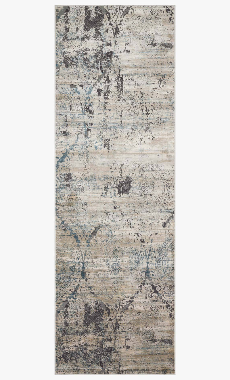 Loloi Cascade Collection - Contemporary Power Loomed Rug in Taupe & Blue (CAS-01)
