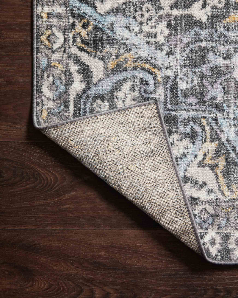 Loloi II Cassandra Collection - Traditional Power Loomed Rug in Charcoal & Gold (CSN-02)