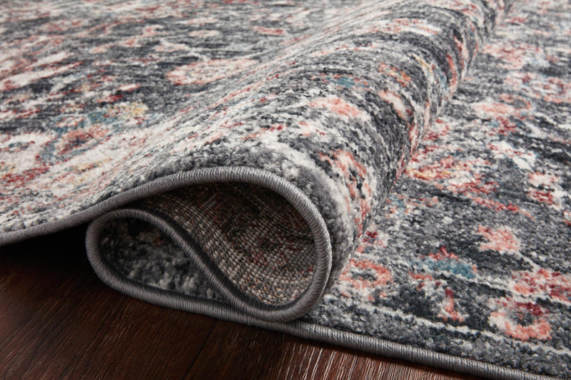 Loloi II Cassandra Collection - Traditional Power Loomed Rug in Charcoal & Rust (CSN-03)