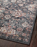 Loloi II Cassandra Collection - Traditional Power Loomed Rug in Charcoal & Rust (CSN-03)