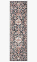 Loloi II Cassandra Collection - Traditional Power Loomed Rug in Charcoal & Rust (CSN-03)