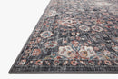 Loloi II Cassandra Collection - Traditional Power Loomed Rug in Charcoal & Rust (CSN-03)