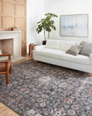 Loloi II Cassandra Collection - Traditional Power Loomed Rug in Charcoal & Rust (CSN-03)