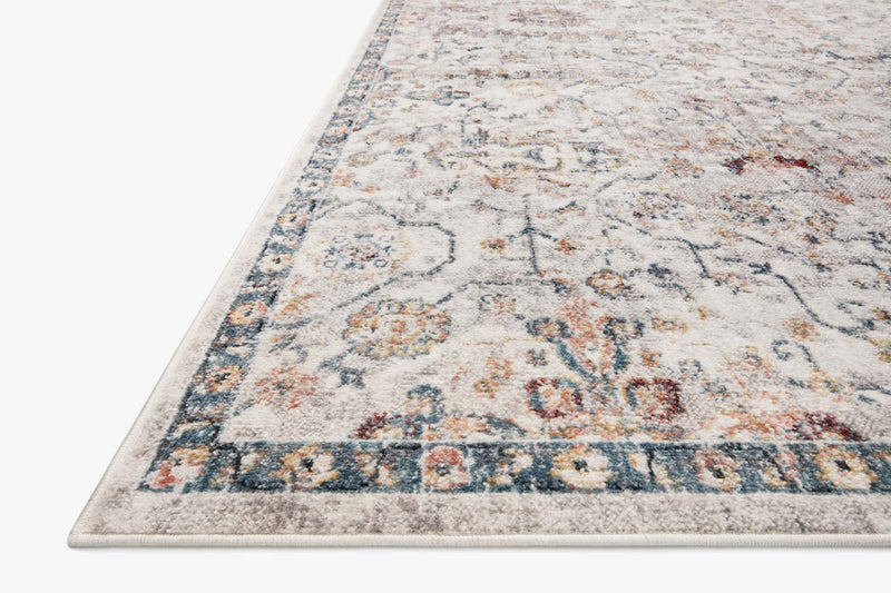 Loloi II Cassandra Collection - Traditional Power Loomed Rug in Dove & Navy (CSN-03)