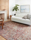 Loloi II Cassandra Collection - Traditional Power Loomed Rug in Rust & Ivory (CSN-03)