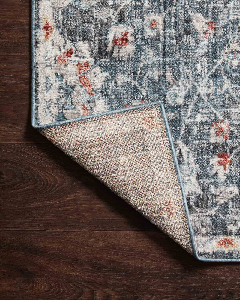 Loloi II Cassandra Collection - Traditional Power Loomed Rug in Blue & Rust (CSN-04)