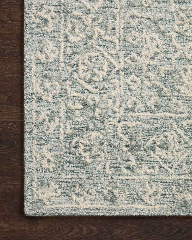 Loloi Cecelia Collection - Contemporary Hand Tufted Rug in Ocean & Ivory (CEC-01)