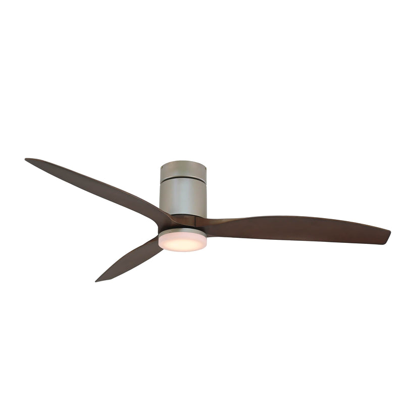 Forno Voce Tripolo 60-Inch Voice Activated Smart Ceiling Fan in Champagne Body & Walnut Finished Blade (CF00260-CPH)