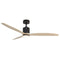 Forno Voce Tripolo 66” Voice Activated Smart Ceiling Fan in Oil Rubbed Bronze Body & Light Ash Wood Blade (CF00266-ORR)