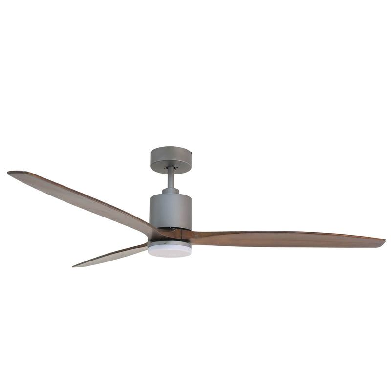 Forno Voce Tripolo 72” Voice Activated Smart Ceiling Fan in  Titanium Body & Black Walnut Wood Blade (CF00272-TTR)