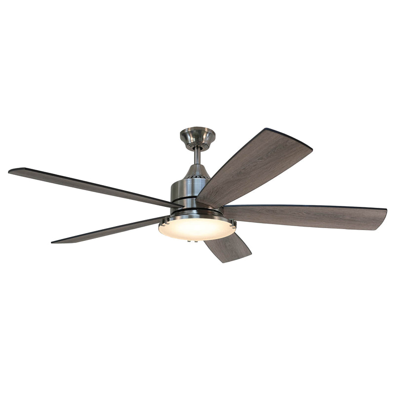 Forno Voce Faro 60” Voice Activated Smart Ceiling Fan in Brushed Nickel with Reversible Blade (CF01360-BNP)