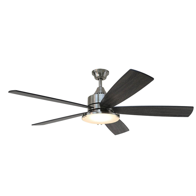 Forno Voce Faro 60” Voice Activated Smart Ceiling Fan in Brushed Nickel with Reversible Blade (CF01360-BNP)