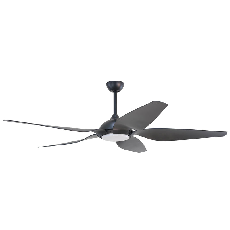 Forno Voce Fabrica 66-Inch Voice Activated Smart Ceiling Fan in Black (CF01566-BL1)
