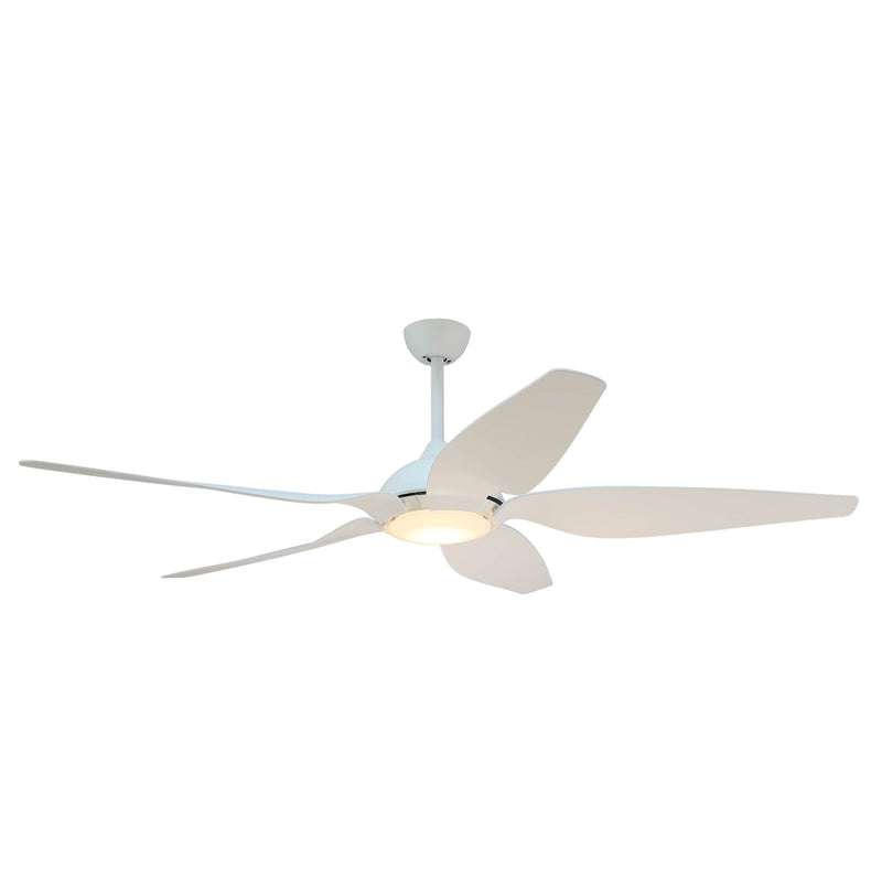 Forno Voce Fabrica 66-Inch Voice Activated Smart Ceiling Fan in White (CF01566-WH1)