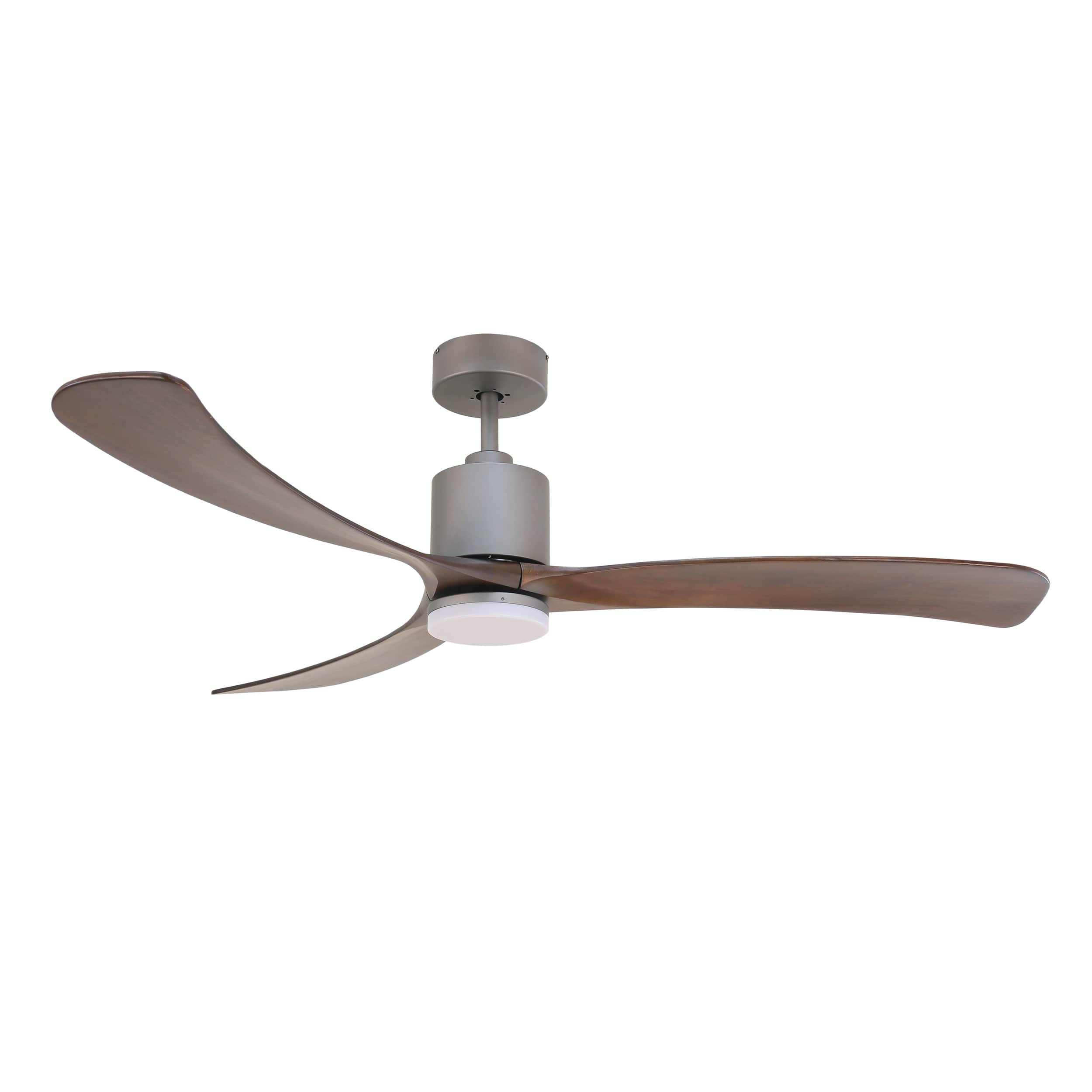 Forno Voce Curva 66” Voice Activated Smart Ceiling Fan in Titanium Bod