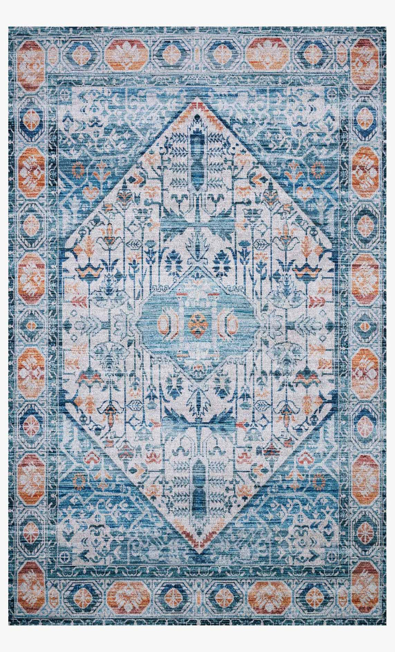 Justina Blakeney x Loloi Cielo Collection - Transitional Power Loomed Rug in Ivory & Sunset (CIE-03)