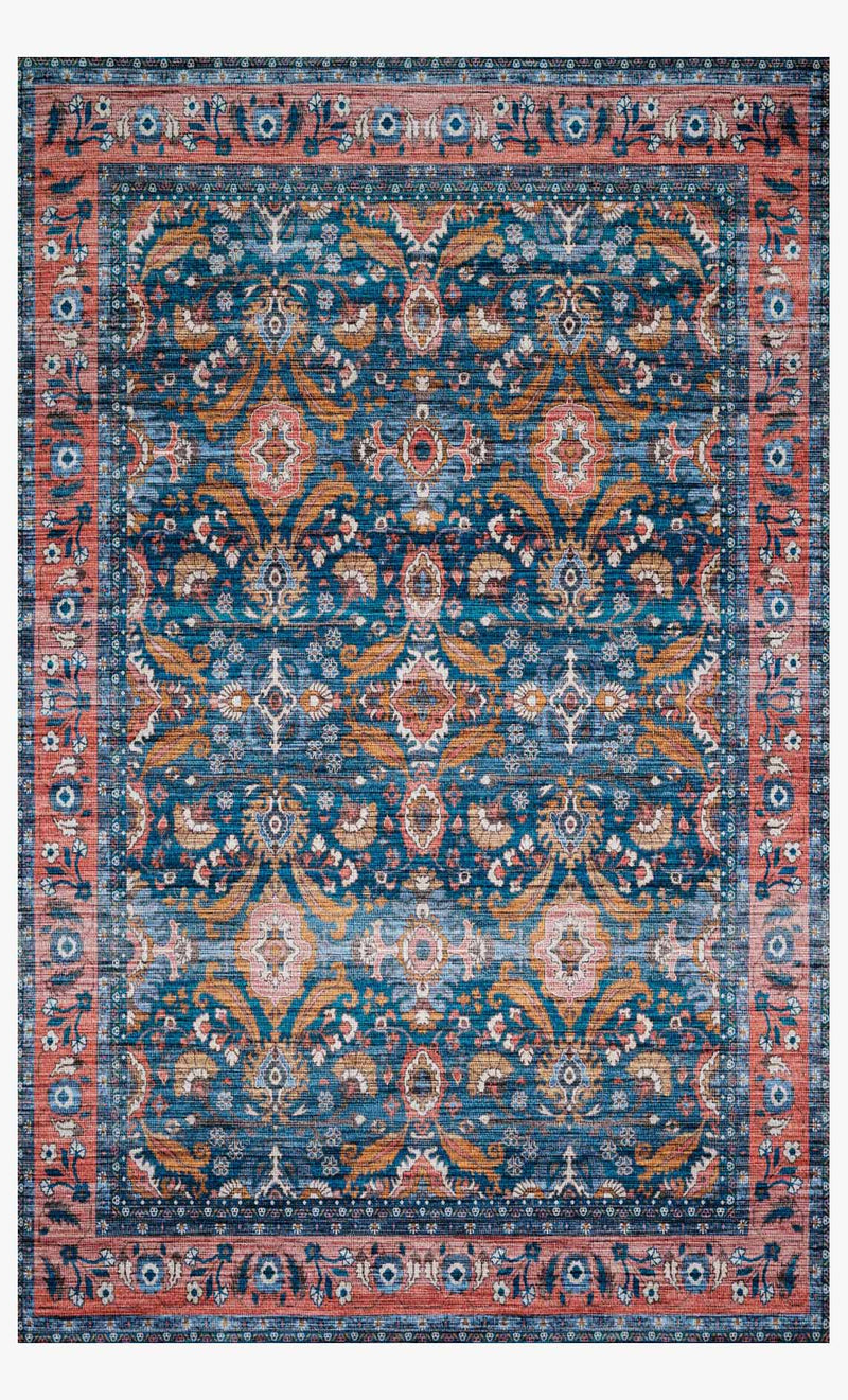 Justina Blakeney x Loloi Cielo Collection - Transitional Power Loomed Rug in Berry & Tangerine (CIE-08)