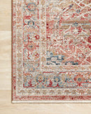Loloi Claire Collection - Traditional Power Loomed Rug in Red & Ivory (CLE-01)