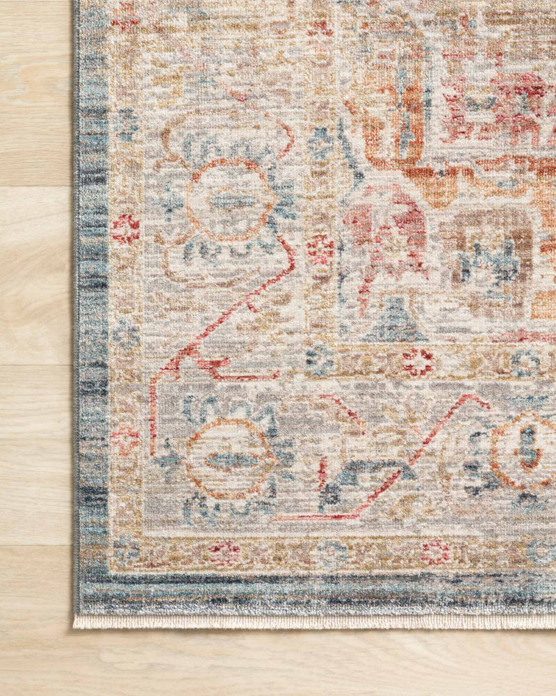 Loloi Claire Collection - Traditional Power Loomed Rug in Blue (CLE-04)