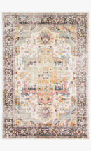 Loloi Clara Collection - Transitional Power Loomed Rug in Ivory & Charcoal (CLA-01)