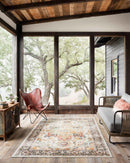 Loloi Clara Collection - Transitional Power Loomed Rug in Ivory & Charcoal (CLA-01)