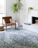 Loloi Clara Collection - Transitional Power Loomed Rug in Blue & Lt. Blue (CLA-02)