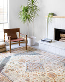 Loloi Clara Collection - Transitional Power Loomed Rug in Pebble & Fiesta (CLA-07)