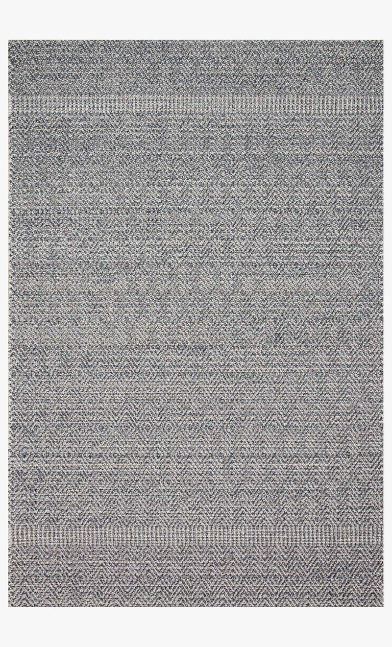 Loloi Cole Collection - Indoor/Outdoor Power Loomed Rug in Denim & Grey (COL-02)