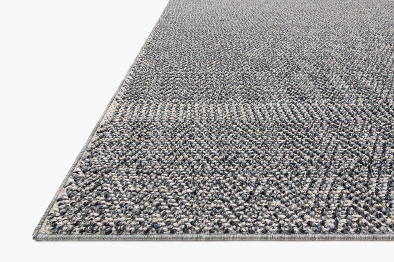 Loloi Cole Collection - Indoor/Outdoor Power Loomed Rug in Denim & Grey (COL-02)