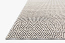 Loloi Cole Collection - Indoor/Outdoor Power Loomed Rug in Grey & Bone (COL-02)