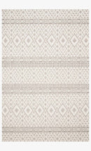 Loloi Cole Collection - Indoor/Outdoor Power Loomed Rug in Silver & Ivory (COL-04)