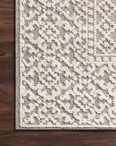 Loloi Cole Collection - Indoor/Outdoor Power Loomed Rug in Grey & Ivory (COL-05)