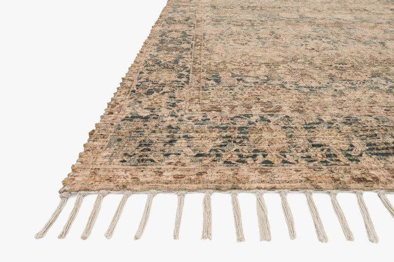 Justina Blakeney x Loloi Cornelia Collection - Transitional Hand Woven Rug in Natural & Teal (COR-01)