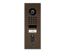 DoorBird D1101FV Fingerprint 50 Flush-Mount IP Video Door Station, 1 Call Button in Architectural Bronze