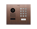 DoorBird D1101KH Modern Flush-Mount IP Video Door Station, 1 Call Button in Architectural Bronze