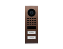 DoorBird D1102V Surface-Mount IP Video Door Station, 2 Call Button in  Architectural Bronze