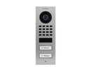 DoorBird D1102V Surface-Mount IP Video Door Station, 2 Call Button in Stainless Steel V2A